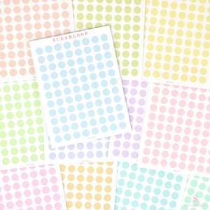 Mini Dot Round Circle Bujo Planner Stickers: 0.25” (6 mm)