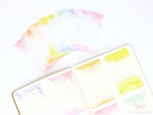 Washi Paper Stickers: Watercolor Washi Paper Art Frames for Planners and Bujo Journals