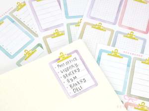 Clipboard Planner and Journal Stickers: Journaling, Color Code, Checklists, Bull&hellip;