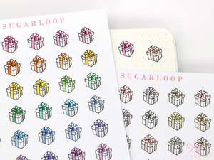 Essentials: Gift Birthday Celebration Stickers for Planners & Bujo Journals