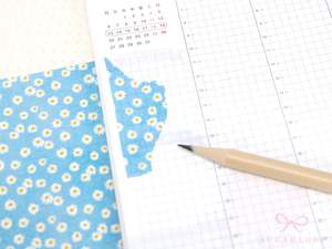 Washi Paper Deco Pattern Sheet for Planners and Journals: Daisy Watercolor  Collage