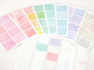 New Releases: Hobonichi Cousin Three Hour Hourly Time Block Stickers: Weekly  Writable  Watercolor