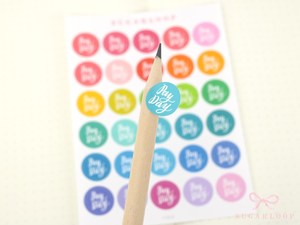 Payday Planner and Journal Stickers: Rainbow Brush Script Dots