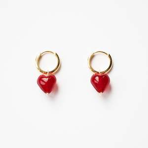 AMORE | Red Glass Hearts