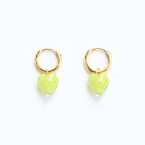 Amore: AMORE | Moss Green Cloudy Hearts