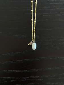Products: ONE-OFF Pearl & PInk Gemstone | NECKLACE