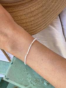 Bracelets: 2 LEFT STACK ME Bracelet | White