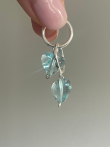 Earrings: 1 LEFT AMORE | Teardrop Blue