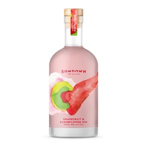 Fruit Infused Gins: Sundown: Grapefruit & Elderflower Gin - 700ml