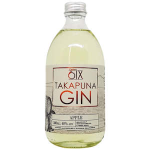 Fruit Infused Gins: Takapuna Gin Collection Apple Gin 500ml