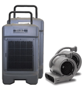Builders Special - 2 x 85L commercial dehumidifiers plus 2 x Air movers for 4 da&hellip;