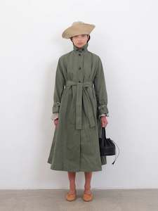 British Dry Oilskin Trench in Moss