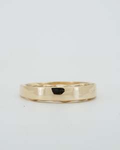 Zoe Mcbride: Drip Band Narrow in 9ct Yellow Gold