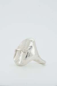 Ring Bitten By a Woman in Silver
