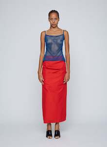 Emma Maxi Skirt in Red