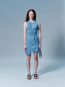 Dresses: Tie-Up Dress in Blue