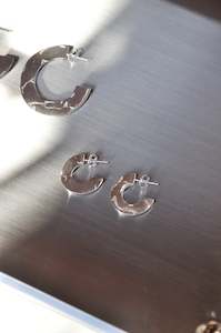 River Hoops in Silver