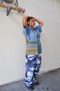 Bags: Stash Bag in Indigo Moth