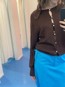 Francie: Annie Cardigan in Chestnut