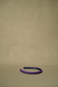 Braided headband in Ink/Verbena