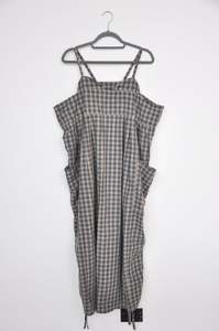 Preloved: OTSU Gingham Dress - black/grey