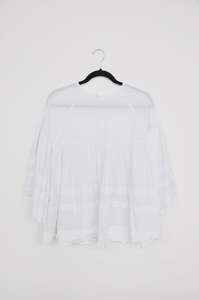 Kowtow Tiered Top - white
