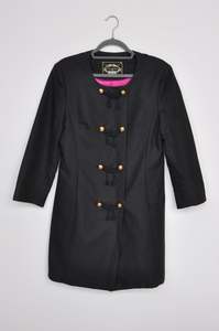 Preloved: Yvonne Bennett Coat - black/gold buttons
