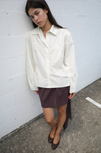 Tops: Cami Overshirt in Citrus Stripe