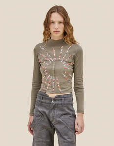 Tops: Baby Lapped Turtleneck in Flash