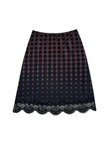 Bottoms: Print Slip Skirt in Spot