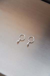 Jewellery: Teardrop Sleepers in Silver
