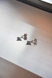 Jewellery: Duo Sparkle Earrings in Silver