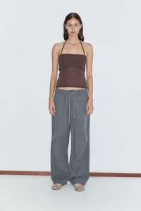 Panel Leg Pant in Charcoal