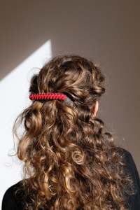 Barrette in Scarlet/Raspberry