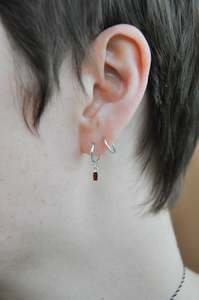 New Arrivals: Scar Huggies in Silver & Garnet