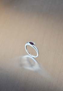 New Arrivals: Orbit Ring Silver & Rhodolite Garnet