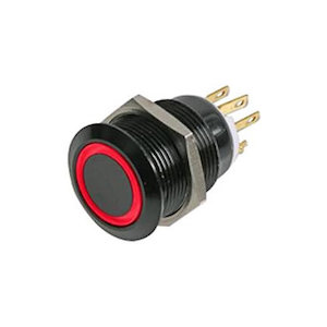 Products: 12mm Red LED AV Switch (Momentary) - Sulphur City Foundry Store, NZ