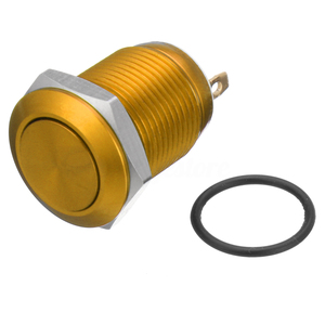 Products: 12mm Yellow (Gold) Metal AV Switch (Latching) - Sulphur City Foundry Store, NZ