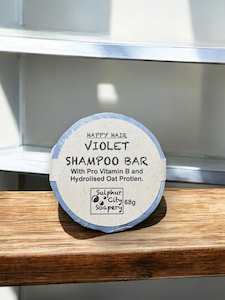 Shampoo Bar: Goldilocks, Violet Shampoo bar.