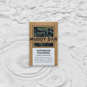 Cold Process Soaps: CARIBBEAN TEAKWOOD SOAP, with ground pumice.