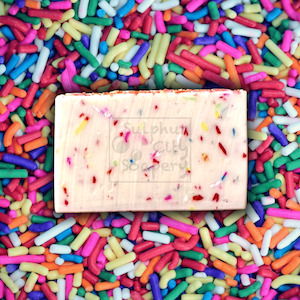Cold Process Soaps: Party Popper scented soap.