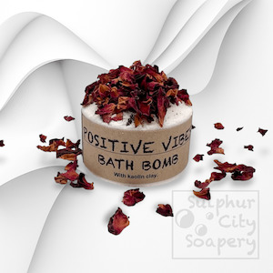 Super Fizzy Bath Bombs: Positive vibes bath bomb