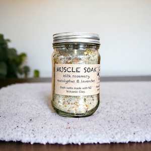 Bath Salts, Muscle Soak.