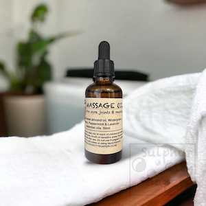 Skin Care: Massage oil for sore joints and muscles.