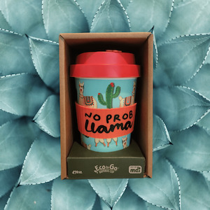 Eco To Go Bamboo Cups: No prob llama, Eco-to-go cup.