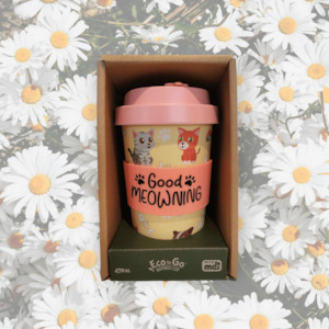 Eco To Go Bamboo Cups: Good meowning, Eco-to-go cup.