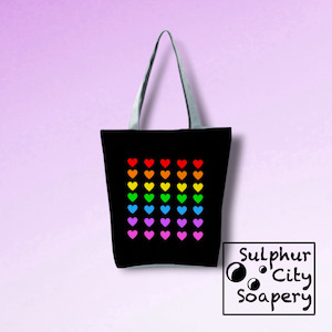 Proud As Punch: Pride Tote Bag - Rainbow of Hearts