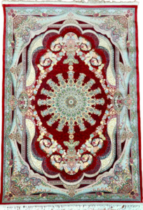 Persian Rugs Machine Made: Red Alice - Luxury Persian Rug