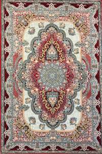 Red Floral Arch - Persian Rug