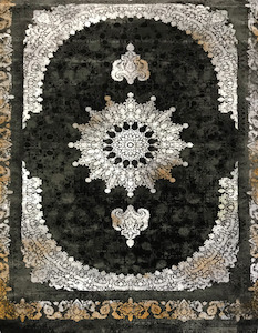 1200 Reeds: Black Sultan - Persian Rug